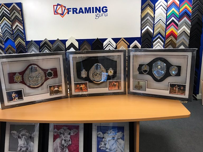 Sports Memorabilia Framing. Framing Guru Picture Framing Services