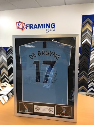 Kevin de Bruyne Signed Manchester City Framed Shirt