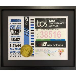 London Marathon 2025 Display Frame with Black Mount Surround